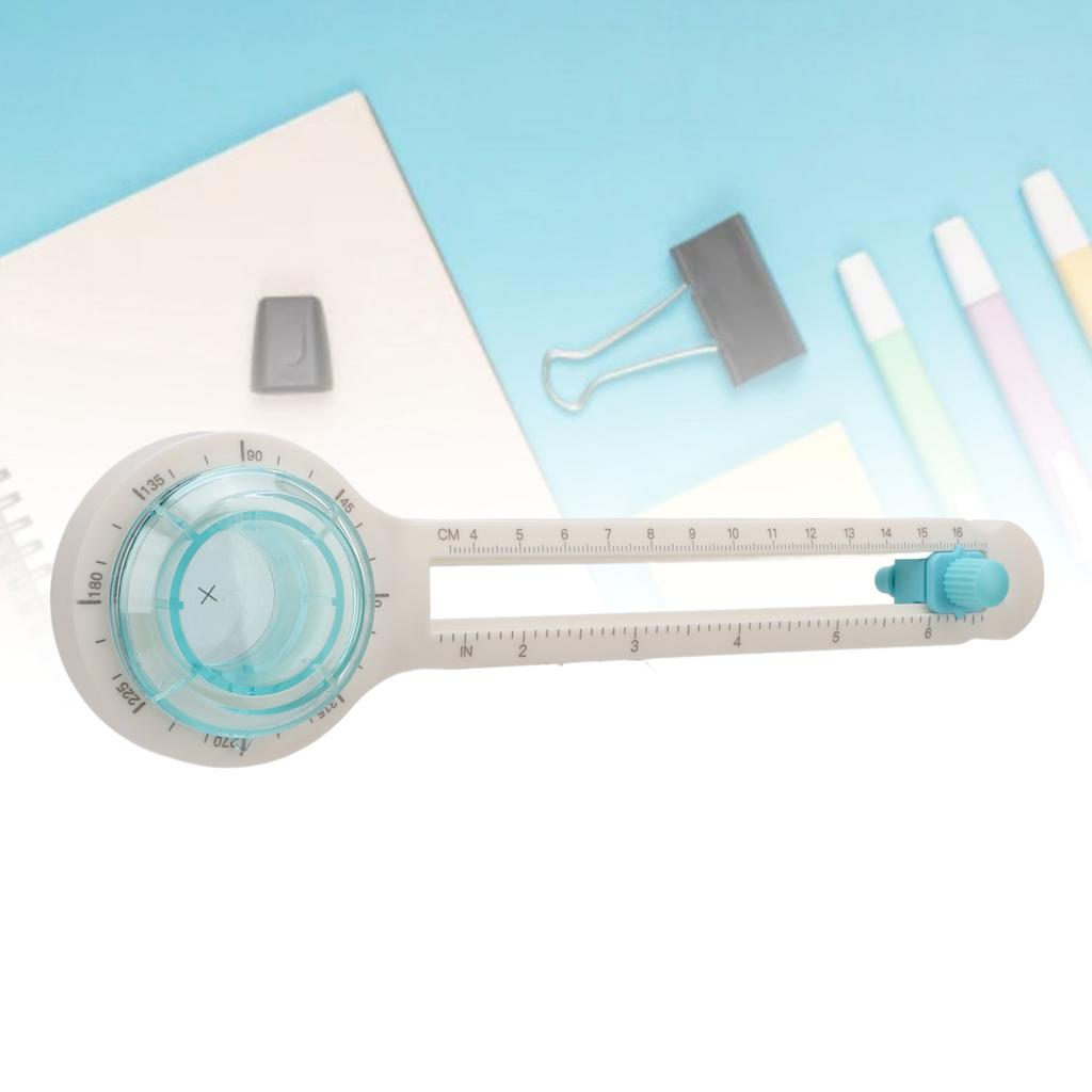 Dispozitiv de tăiere reglabil Trimmer de hârtie Scrapbooking Craft Instrument circular de tăiere 360 de grade Manual Ro