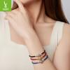 S925 Sterling Silver Roll Grass Pattern Button Head Basic Leather Rope Hand Rope, Retro Classic Leather Diy Bracelet