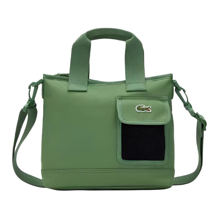 Lacoste Fashion Versatile Fabric Tote Bag Unisex bags Leaf-Green NU5291NE-T24 Leaf Green