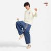 Li Ning Sports Lifestyle Series Logo Stitching Button Casual Pants Men pants AKXW031-3