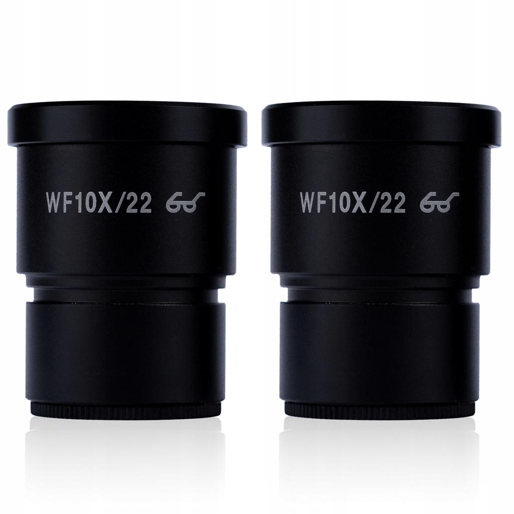Rosfix Set of 2× WF10X/22 Eyepieces – Wide-Angle Eyepieces for Stereoscopic Microscope | 10× Magnification | 22 Mm Field of View | Glass Optics