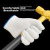 Shengfang Gloves, Labor Protection, Wear-Resistant, Work Anti-Slip, Thickened White Cotton Yarn, Construction Site Gloves, 500 Blue Edge, 20 Pairs