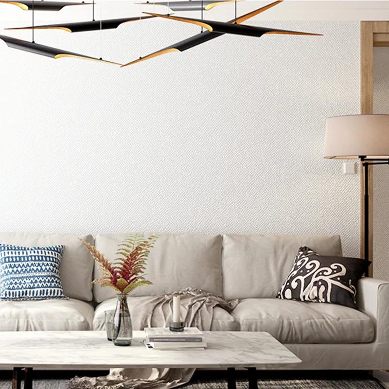 White Striped Grain Wallpaper Nordic Clothing Store Pure Color Exclusive Women's Wear Personalized Fashion High-end Top Wallpape