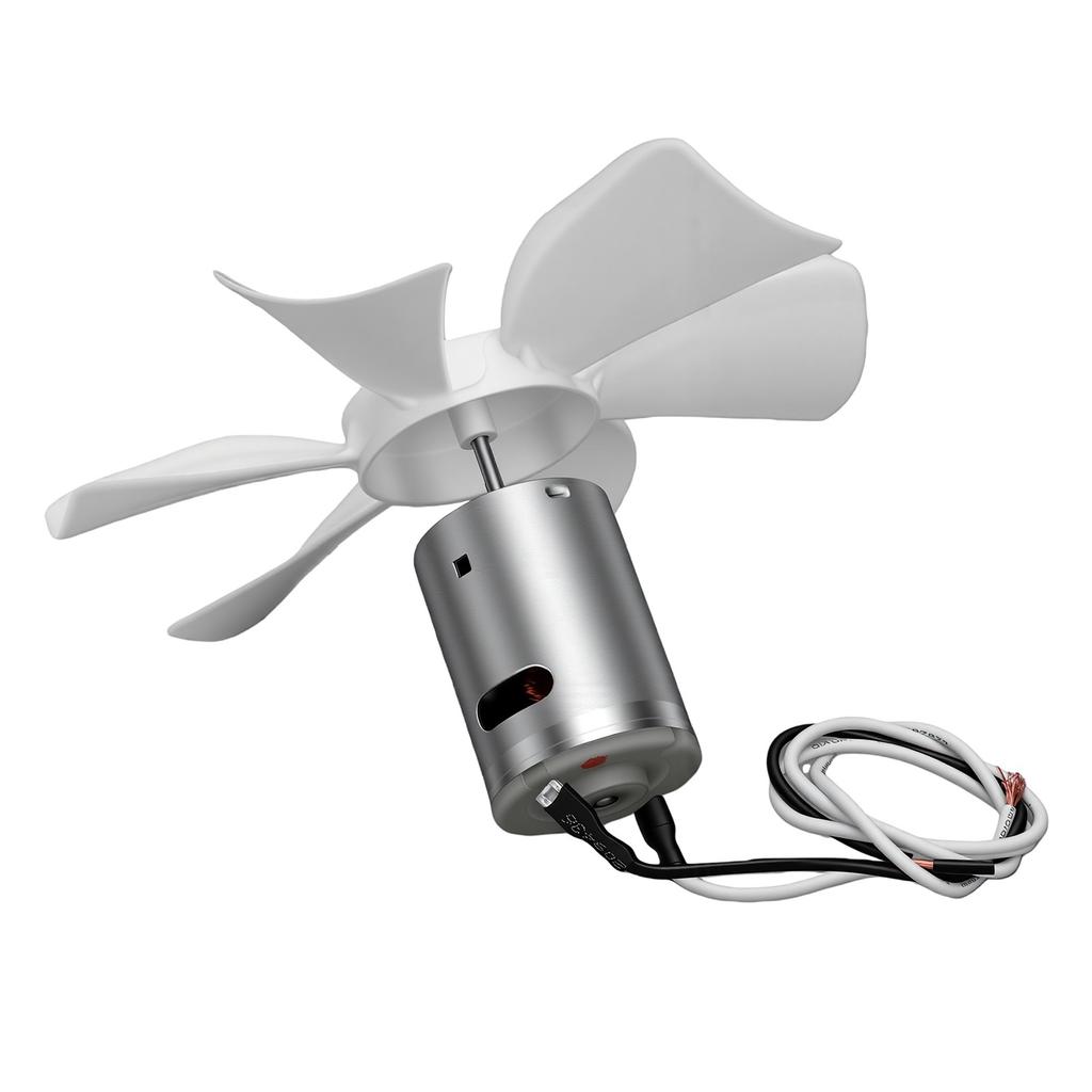 RV Vent Fan Blade Motor Set Replacement for Heng S 6 Inch White RV Exhaust Ventilation Fan Blade with D Shaft Motor