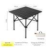 SERIES CLEAR Portable Folding Roll-Up Camping Table