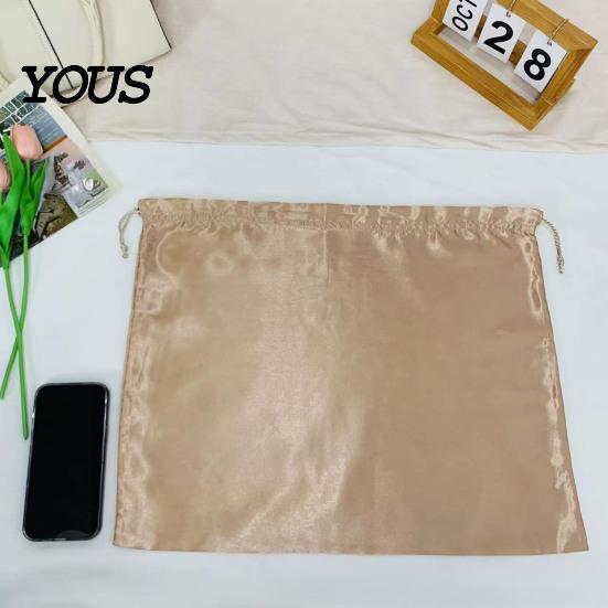 Organizing Bag for Home Storage Silk Dust Cover with Drawstring, Satin Handbag Organizer, Protective Case Delicate Purses Wear Resistant Solid