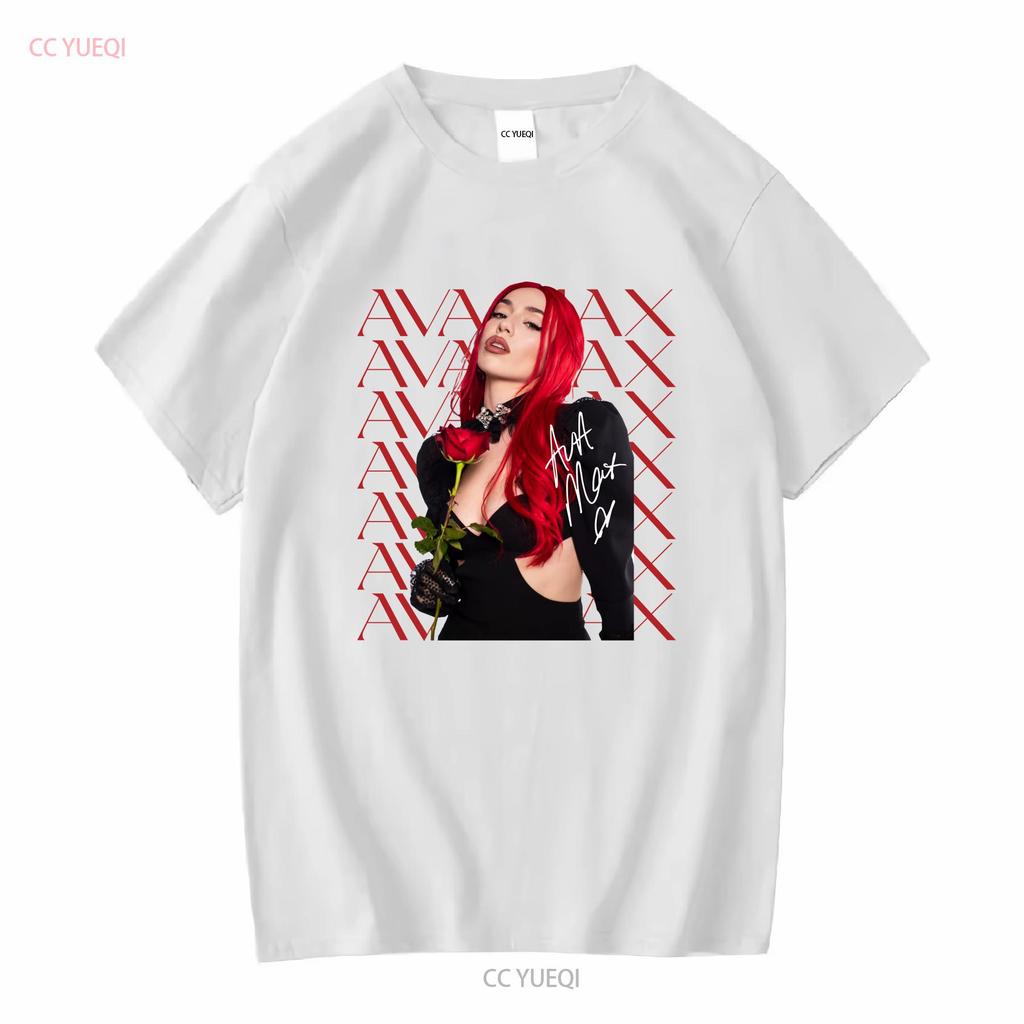 New Popular Ava Max rose flower For Fans Classic T Shirt L132 vintage Washed Breathable streetwear graphic Soft Versatile