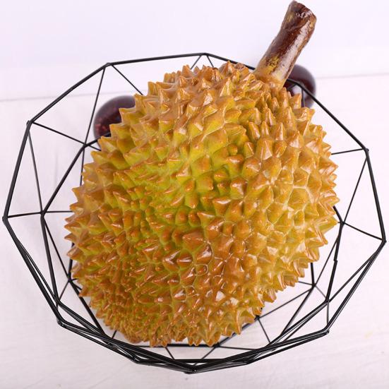 Durianmodell Falsk durian-dekorasjon Falsk durian-figur Kunstig fruktrekvisitt for Fruktbutikker Supermarkeder Utstilling