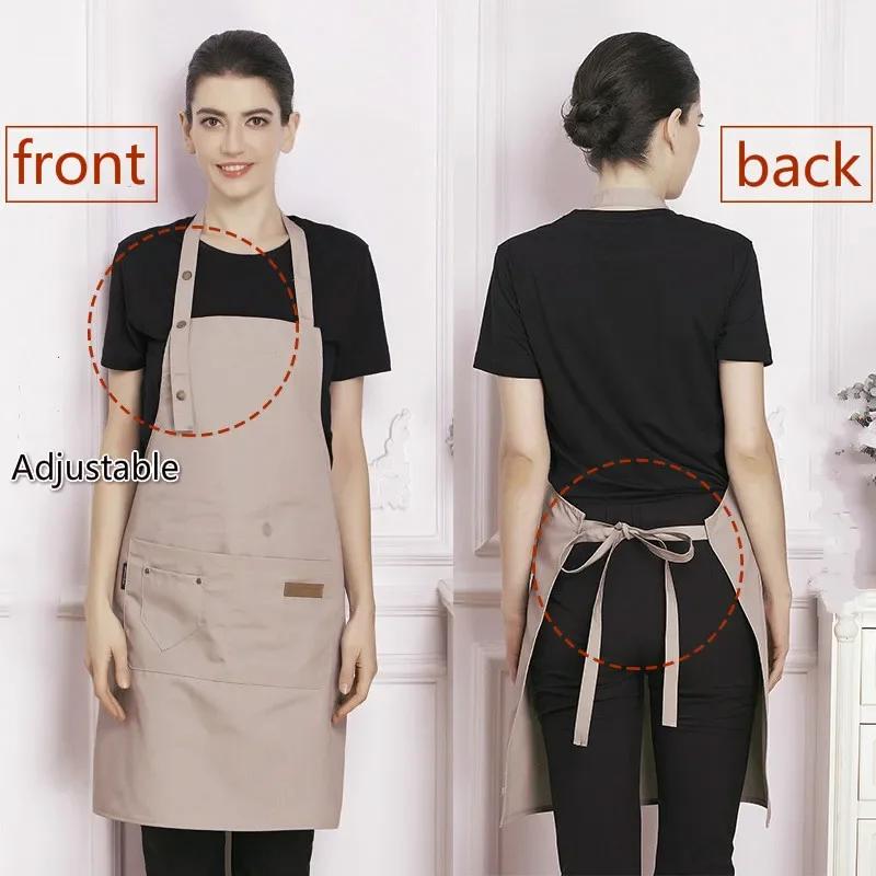 New Barber Apron Bib Accessories Women Men Barbecue Tools Kitchen Household Apron Chef Waiter Coffee Shop Waiter Apron