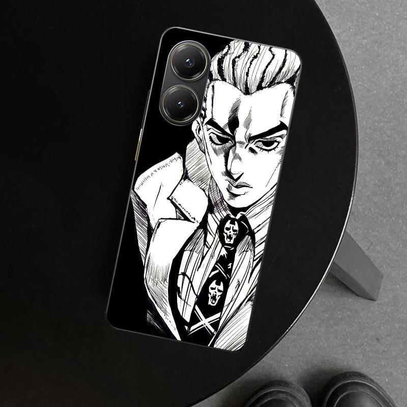 JoJo Kira Yoshikage Killer Queen Phone Case Cover for Xiaomi Poco X6 X5 X7 Pro F7 Ultra Redmi 15C 15 13C 13 12C 12 10C 10 10A 9C