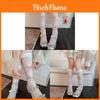 Sweet Lolita Butterfly Bow Lace Trim Midcalf Socks With Breathable Mesh For Girls