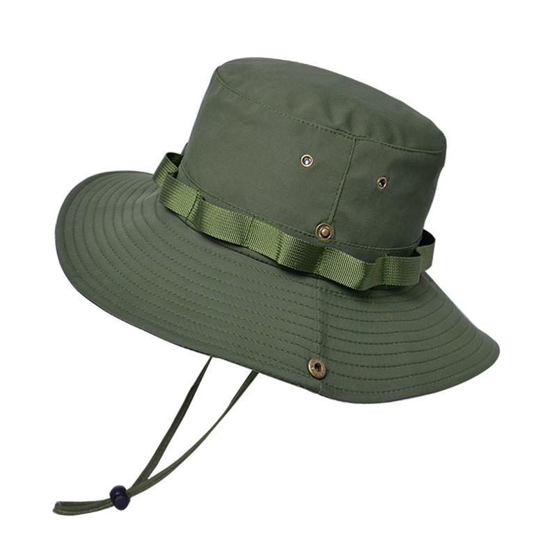 Mens Sun Protection Fisherman Hat With Large Brim And Breathable Nylon For Outdoor Activities