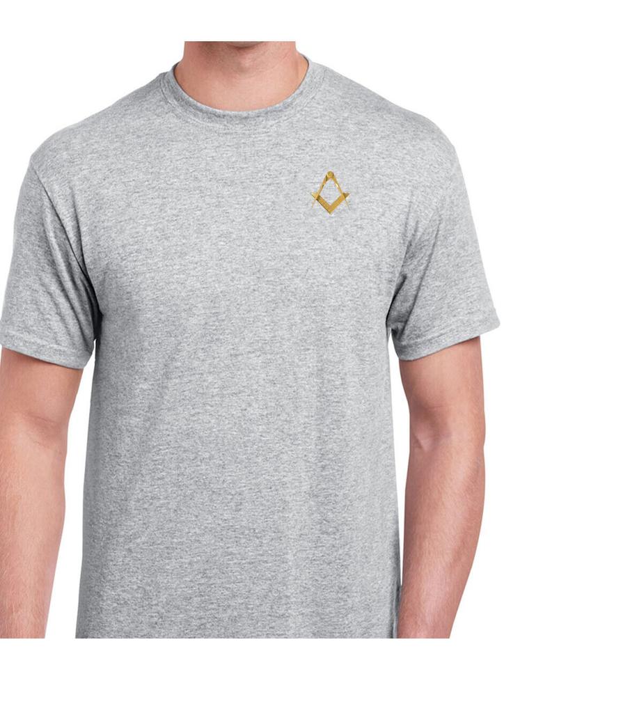 Freemason Square Compass Freemasonry Emblem TShirt 100 Cotton ONeck Summer Short Sleeve Casual Mens Tshirt Size S3XL