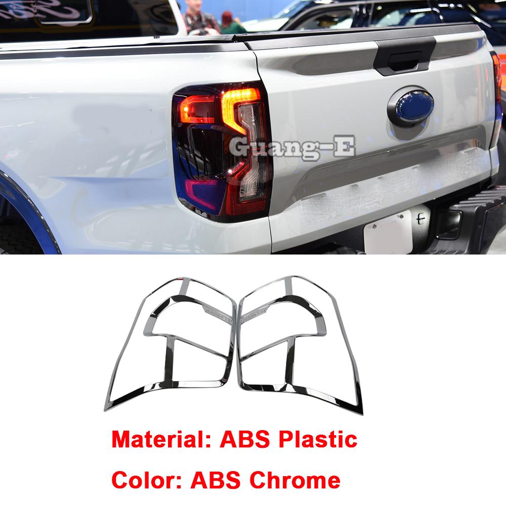 For Ford Ranger T9  2024+ ABS Rear Tail Light Lamp Cover Front Head Light Frame Door Handle Trim Armrest Accessories