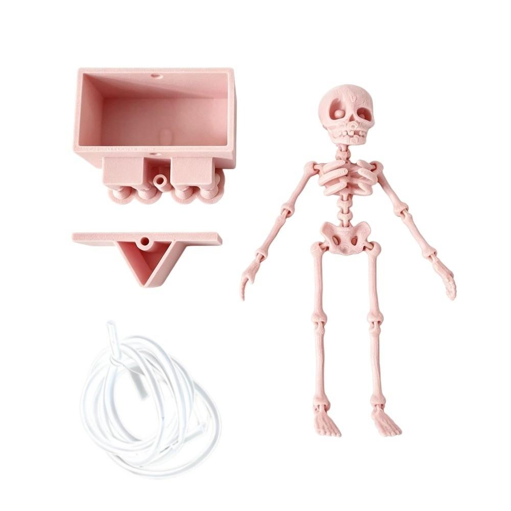3D Printed Dancing Skeleton Aquarium Ornament Animated Skeletons Statue Aquarium Tank