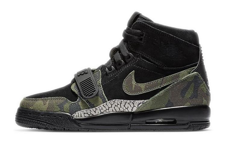 Air Jordan Legacy 312 'Black Camo Green' GS AT4040-003 38