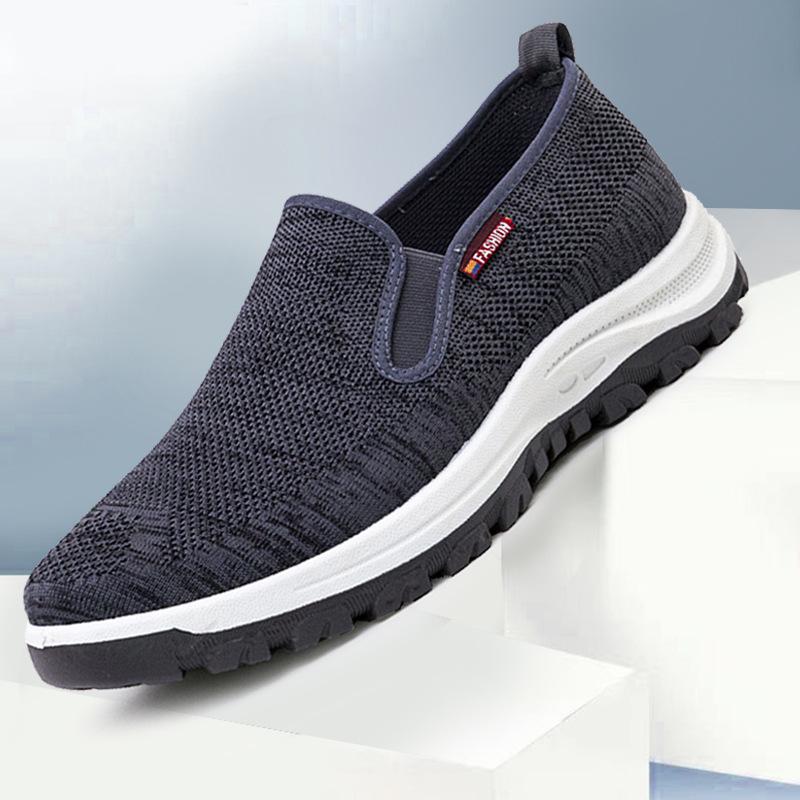 

Cloth shoes are simple and lightweight casual single shoes, low-top flat-bottomed breathable round-head lazy shoes. 44 сірий колір