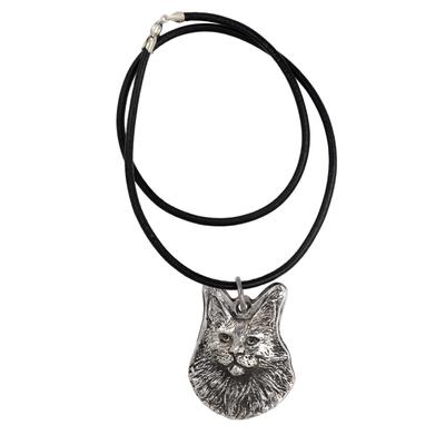 Maine Coon - Necklace with Dog, Silver-plated Pendant for Dog Fan, Unique Jewelry by Brand