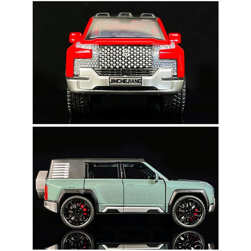1/32 BYD Look Upat U8 SUV-Legierungsautomodell aus Druckgussmetallspielzeug Geländewagenautomodellsimulation Ton und Licht Kindergeschenk