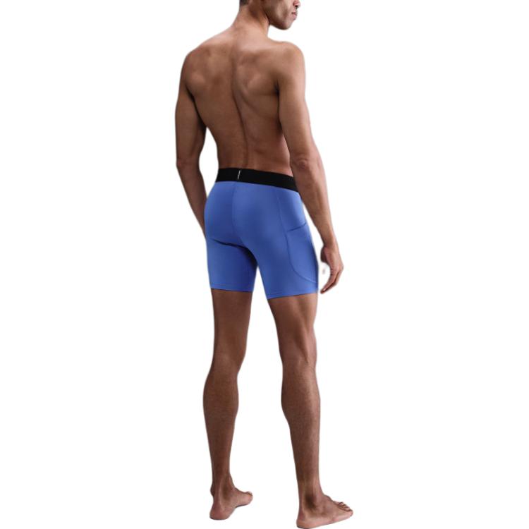 Nike Logo Slim Fit Three-Quarter Sports Shorts Men Shorts Comet-Blue FB7958-411