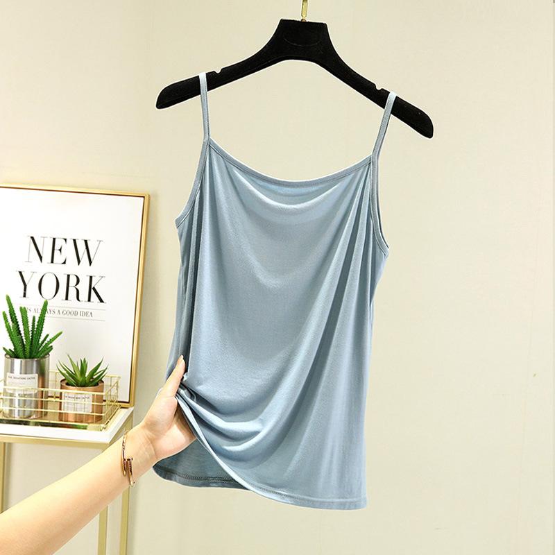Modal sling vest women's summer thin inner sleeveless base large size loose fat mm outer wear thin top