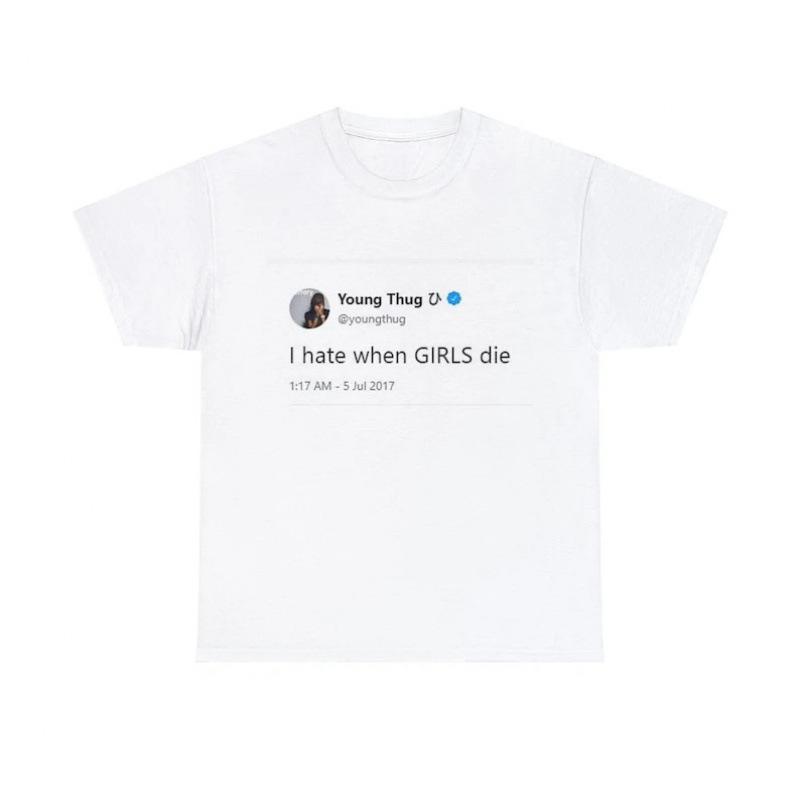 Fashion Women s T-Shirt I hate when GIRLS die T Shirt Funny Meme Quote T S белый
