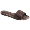 Coach Sheepskin Classic Logo Open-Toe Slide Sandals Women Sandals Brown CBR47-S8W