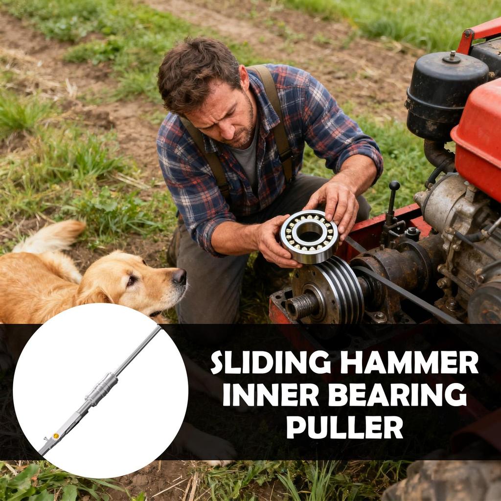 Slide Hammer Double Head Heavy-Duty Bearing Puller For Tractor For Automotive Garage Mechanic Workshop Gear Installation Shaft
