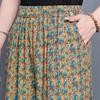 Sommer-Hosen mit weitem Bein für Damen Vintage Kleidung Übergröße Locker Lässig High Waist Hosen