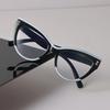 Trendy Cat Eye Frame Eyeglass Women Men Minimalist Transparent Glasses Retro Clear Lens Frame Glasses Oculos