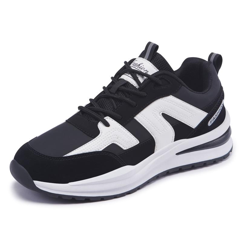 

Large size men s contrasting platform shoes outdoor trend low-top sports shoes student niche lace-up casual shoes 47