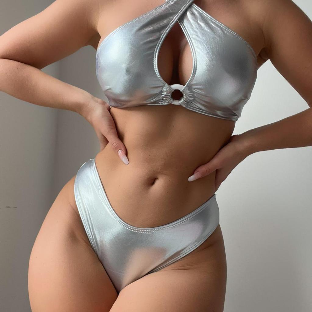 Hot-Selling European & American Style Solid Color Sexy Bikini 3-Piece Set - P108