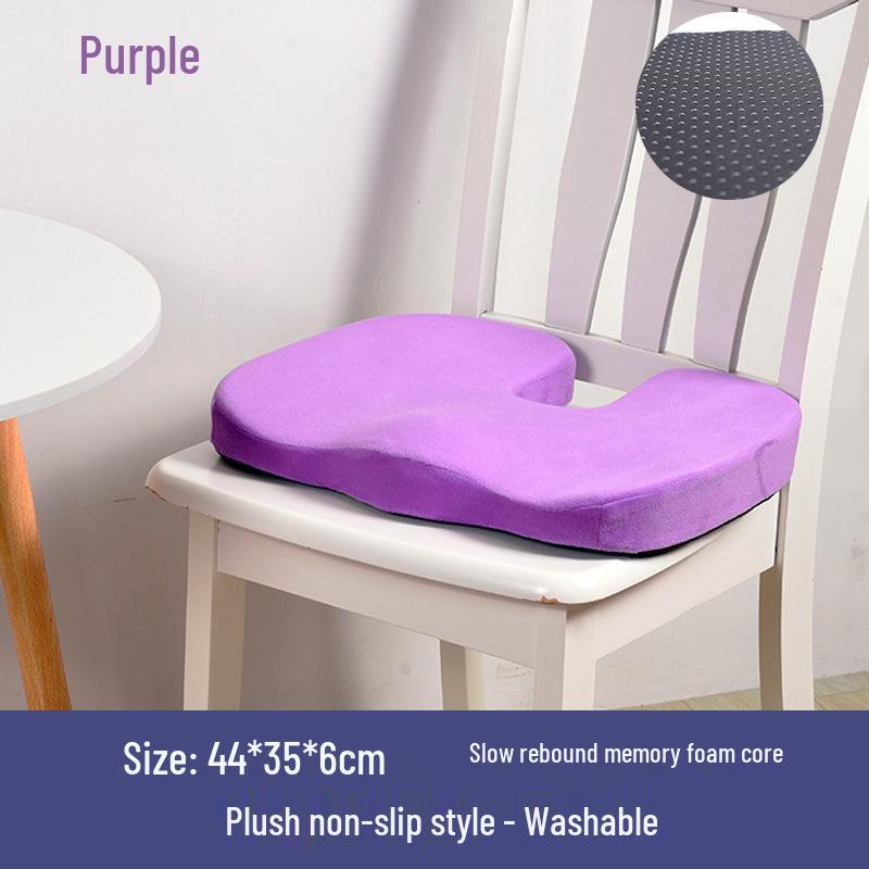 Thickened Memory Foam Seat Cushion for Long Sitting – Ideal for Students, Office Chairs, Dining Chairs, and Hip Protection.