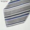 [New Yorker Blue] Striped (Multi-stripe) Necktie NB881615 Silver, One Size Fits All, Business Suit Style, Gift