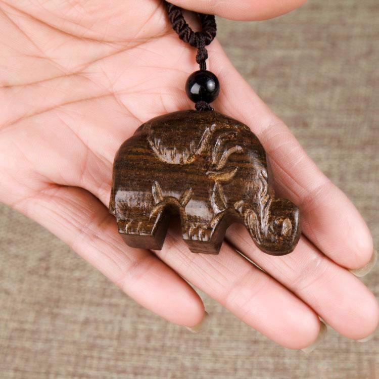 Tibetan Buddhist Ethnic Wooden Lucky Fish Mala Pendant Necklace with Shell & Imitation Pearl for Men Women Children