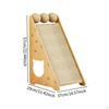 Cats Scratch Pad Vertical Scratcher Interactive Toy Grinding Toys Wooden Sisal Cat Scratching