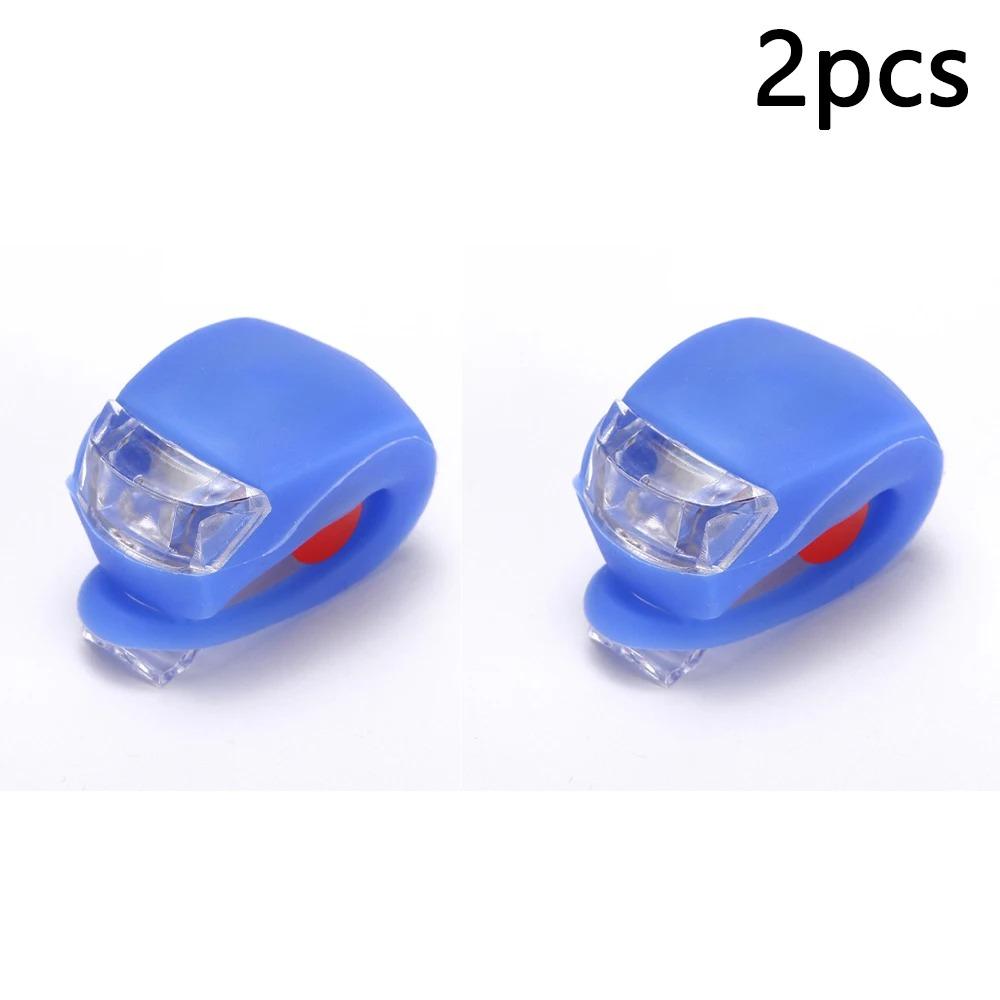 Sykkellykter Bærbare Froskelykter Nattkjøring Varsel LED Fargerike Lys Landevei Terrengsykler Baklykter Sykkeltilbehør