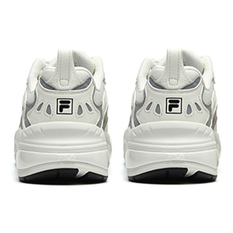 Fila Dolphin Fabric Synthetic Leather Sport Versatile Low-Top Dad Shoes Women Sneaker White Gray F12W216109FSA