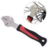 Stainless Steel Bicycle Brake Disc Rotor Truing Tool With Anti Slip Rubber Handle