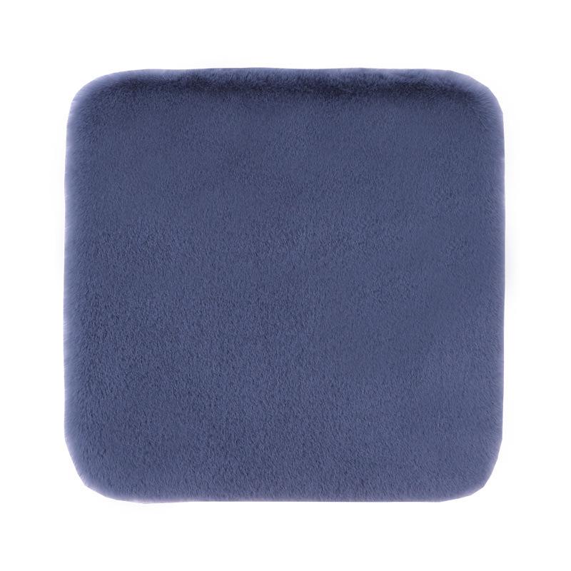 Imitation Rabbit Fur Winter Car Seat Cushion Set - Three-Piece Driver s Seat 45*45 Front Single Cushion хаки