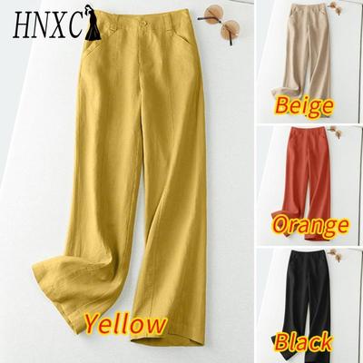 Damenmode, lässig, einfarbig, bedruckt, Hosen und Caprihosen