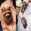 70 Fogli Tigre Aquila Drago Animali Tatuaggi Temporanei Per Uomo Donna Impermeabile Realistico 3D Serpente Scorpione Tatuaggio Falso Adesivo