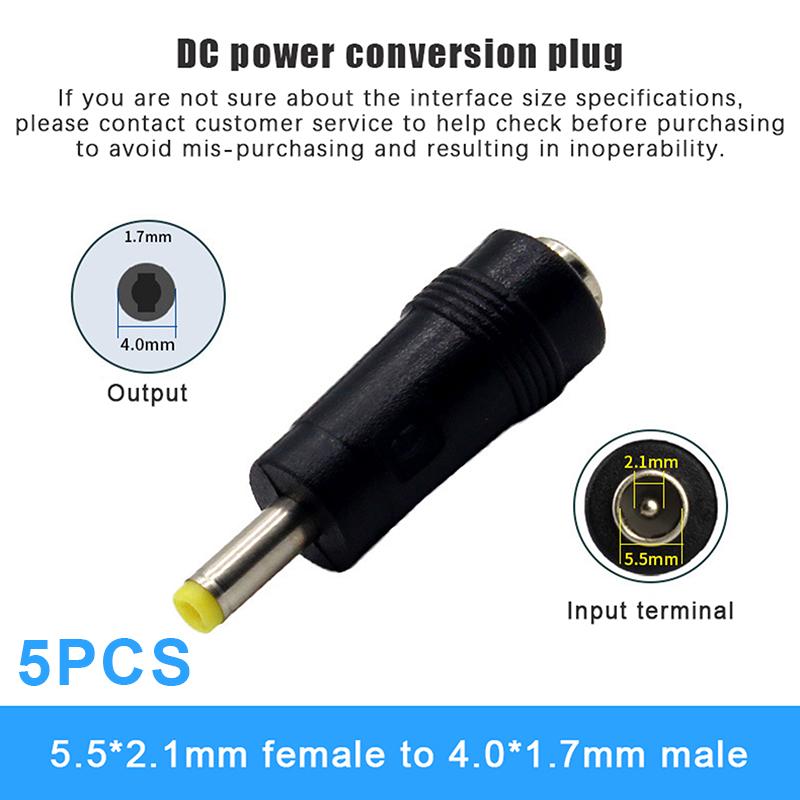 1/5/8/14Pcs Type C / Tablet Micro Usb 2.0 To Dc 5.5X2.1 Mm Power Jack Adapter Plug Usb C To Dc 5.5*2.1 Mm Connector Adapter 5V