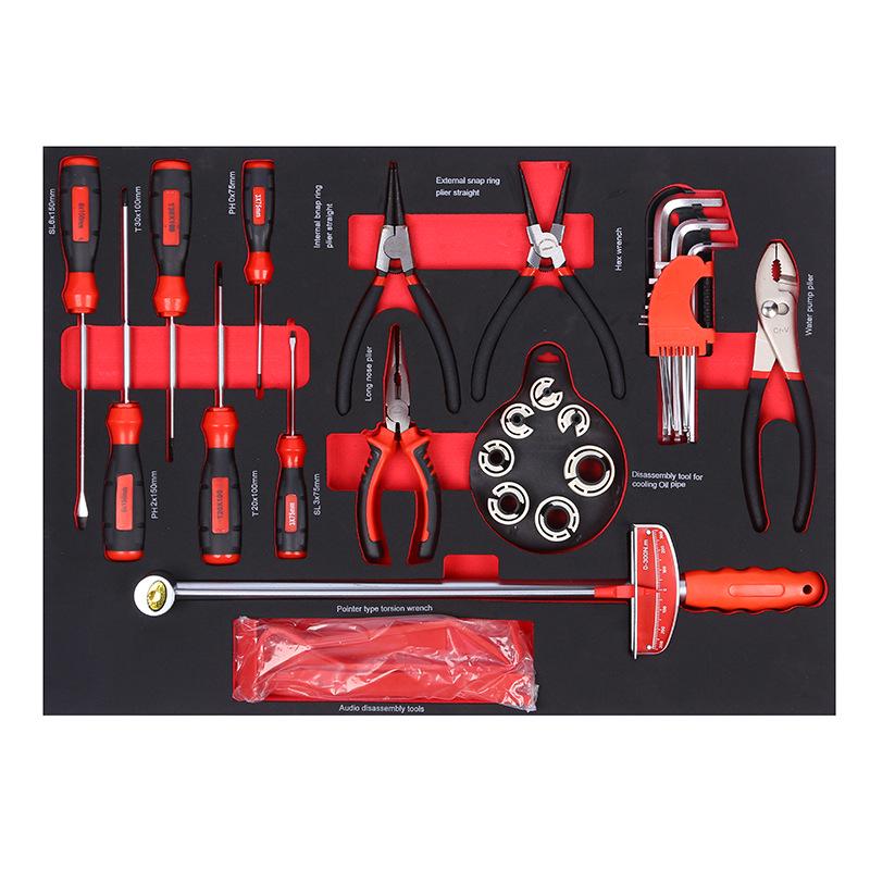 158-Piece EVA Tool Tray Set for Mechanical Repair Workshop