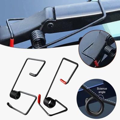 Car Wiper Booster Universal Wiper Arm Spring Easy Installation Stainless Steel Wiper Assist Spring with Protective Cover Clear Vision Auto Parts