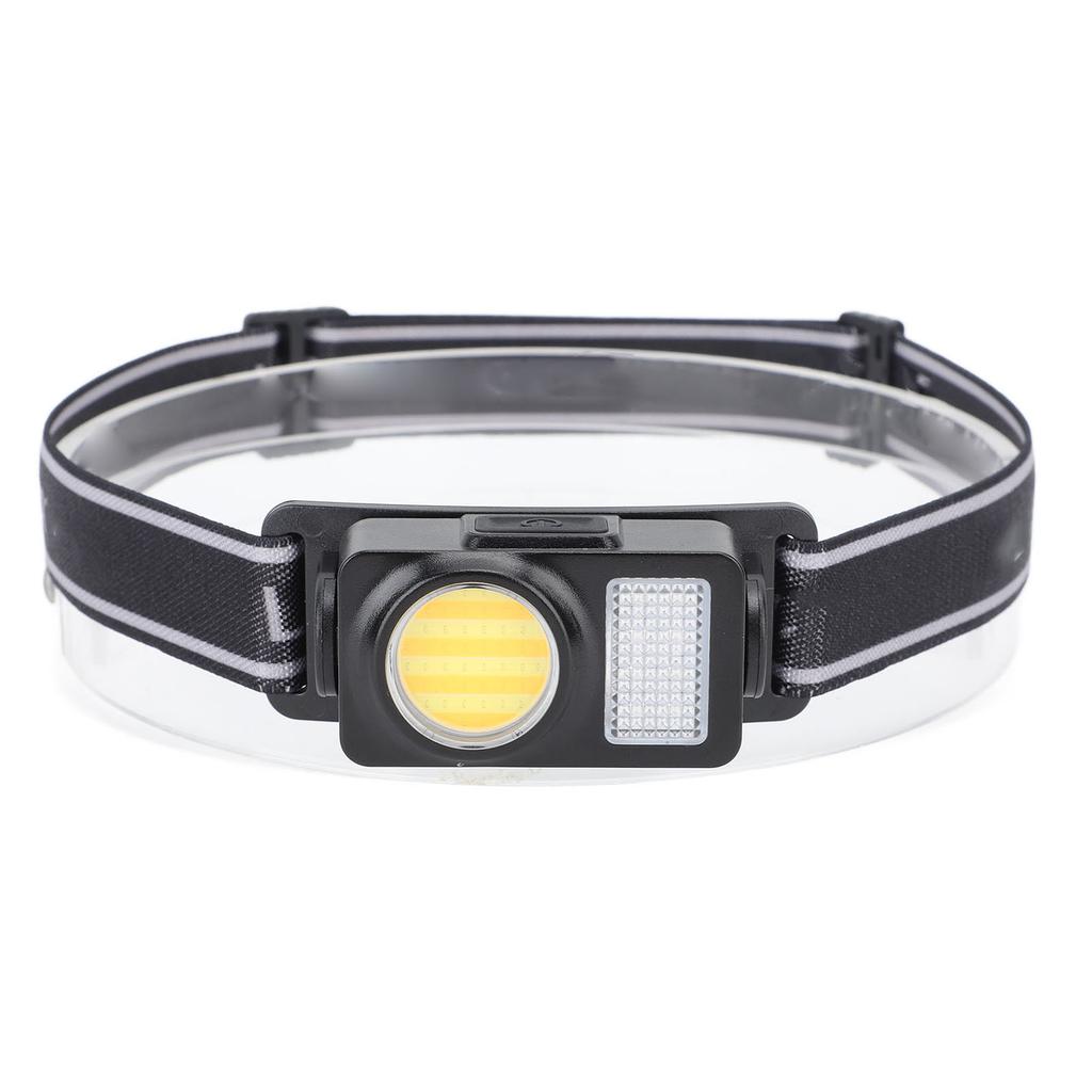 Headlamp Flashlight Waterproof Multifunction USB Rechargeable with Adjustable Band for Night Fishing Cycling Work