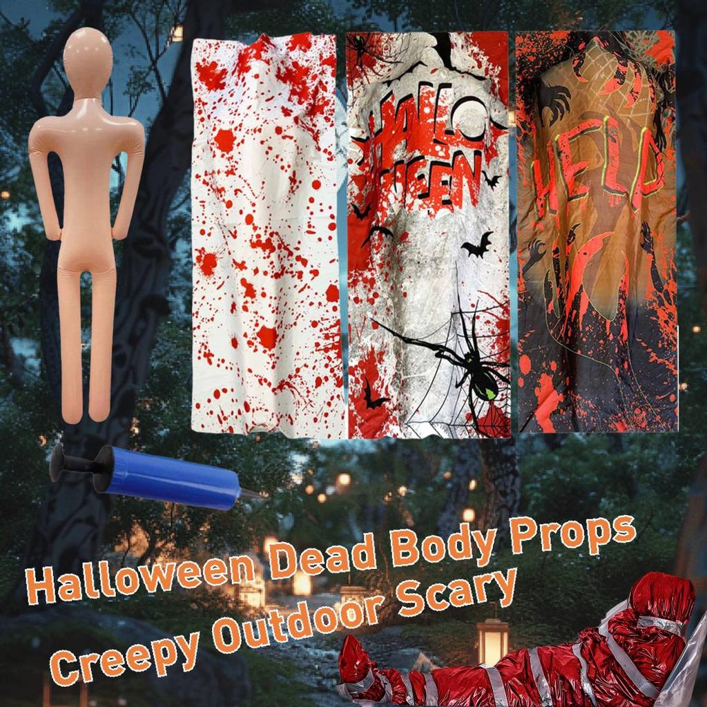 Halloween dead props decoration Fake Cosplay to Dress up Inflatable Inflatable Body for Halloween Home Decor