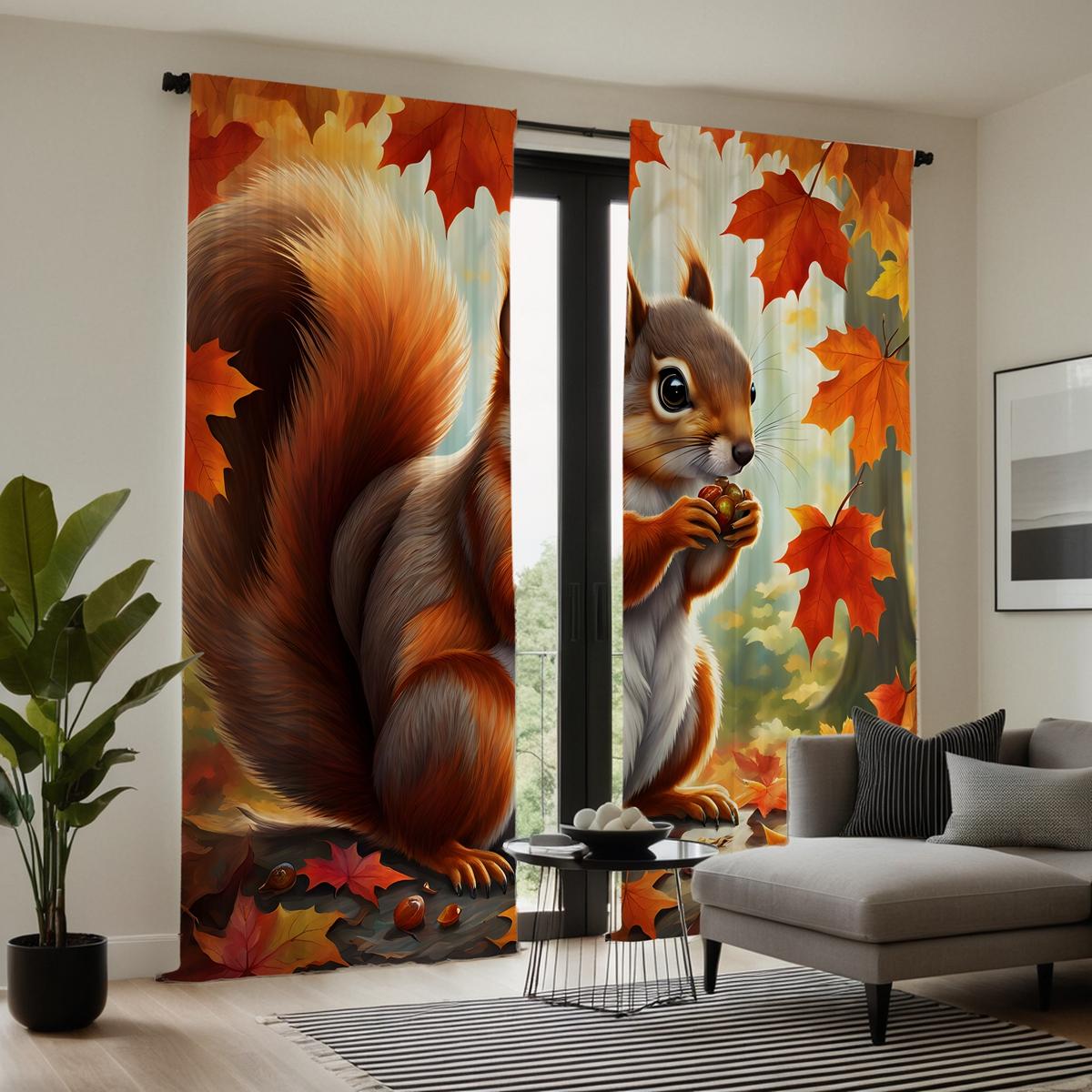 

2 шт. HD Кленовый лесной ... W52H63inchW132H160cm