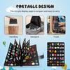Enamel Pin Collector Album Display Book with Clear PVC Cover 8 Pages Pin Book Portable Pin Organizer Badge Holder Pin Collection
