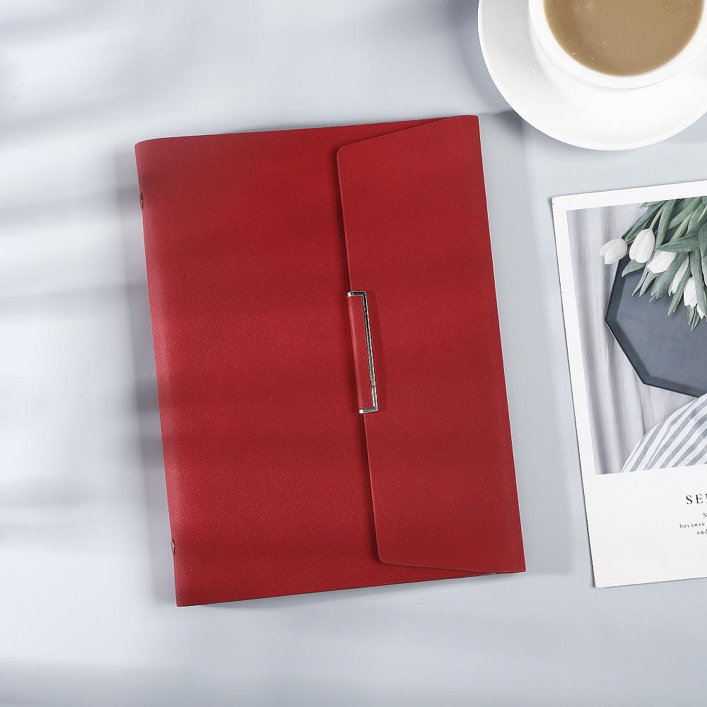A5 Tri-fold Loose-leaf Notebook & Notepad for Business Meetings with Customizable Logo, Gift Box Set